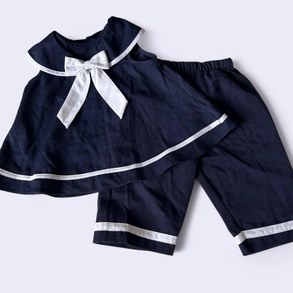 Adorable Rare Additions Navy Sailor Outfit (Size 24 Months)